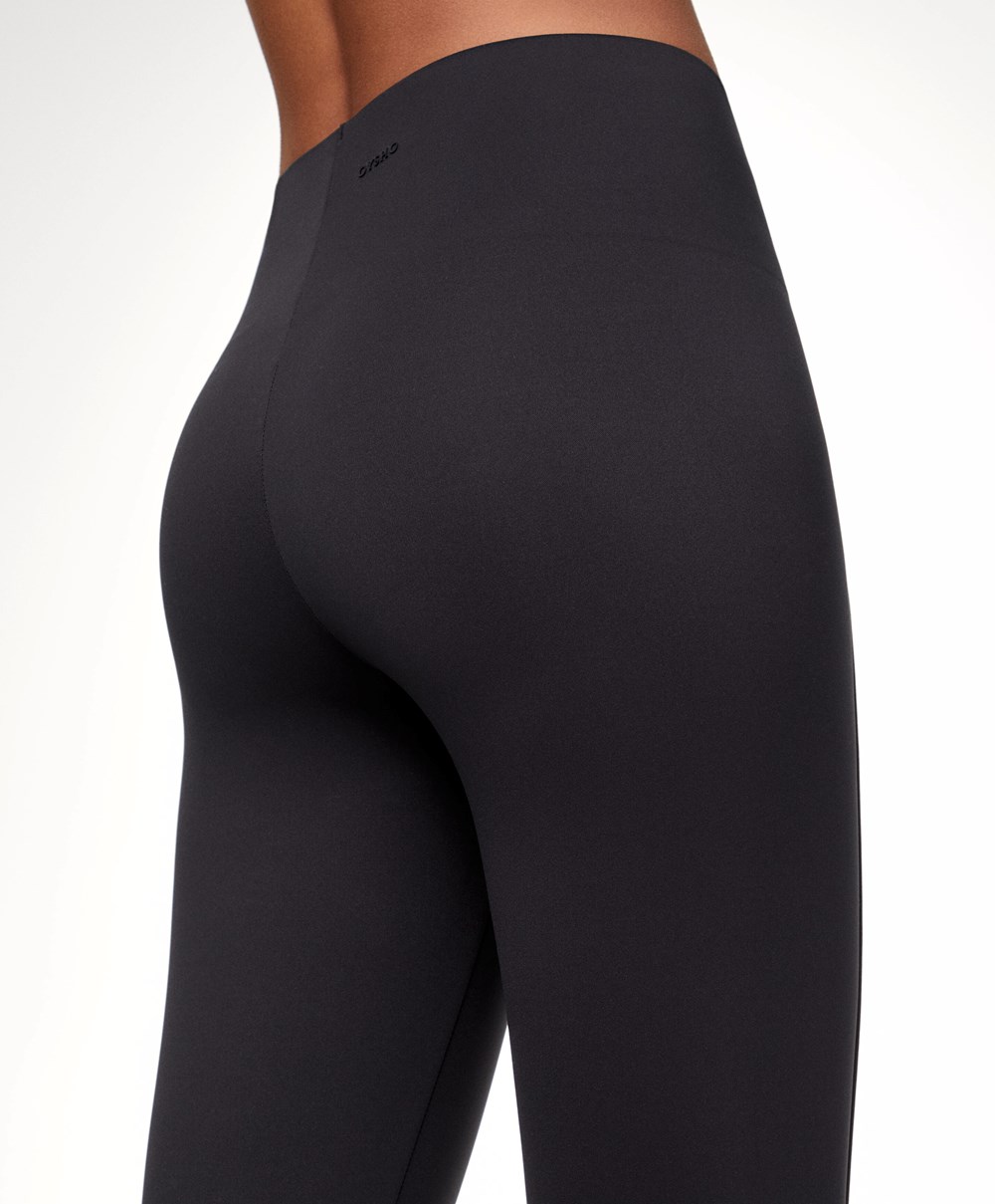 Oysho High-strength Fabric 65cm Ankle-length Leggings μαυρα | YFBKJD-437