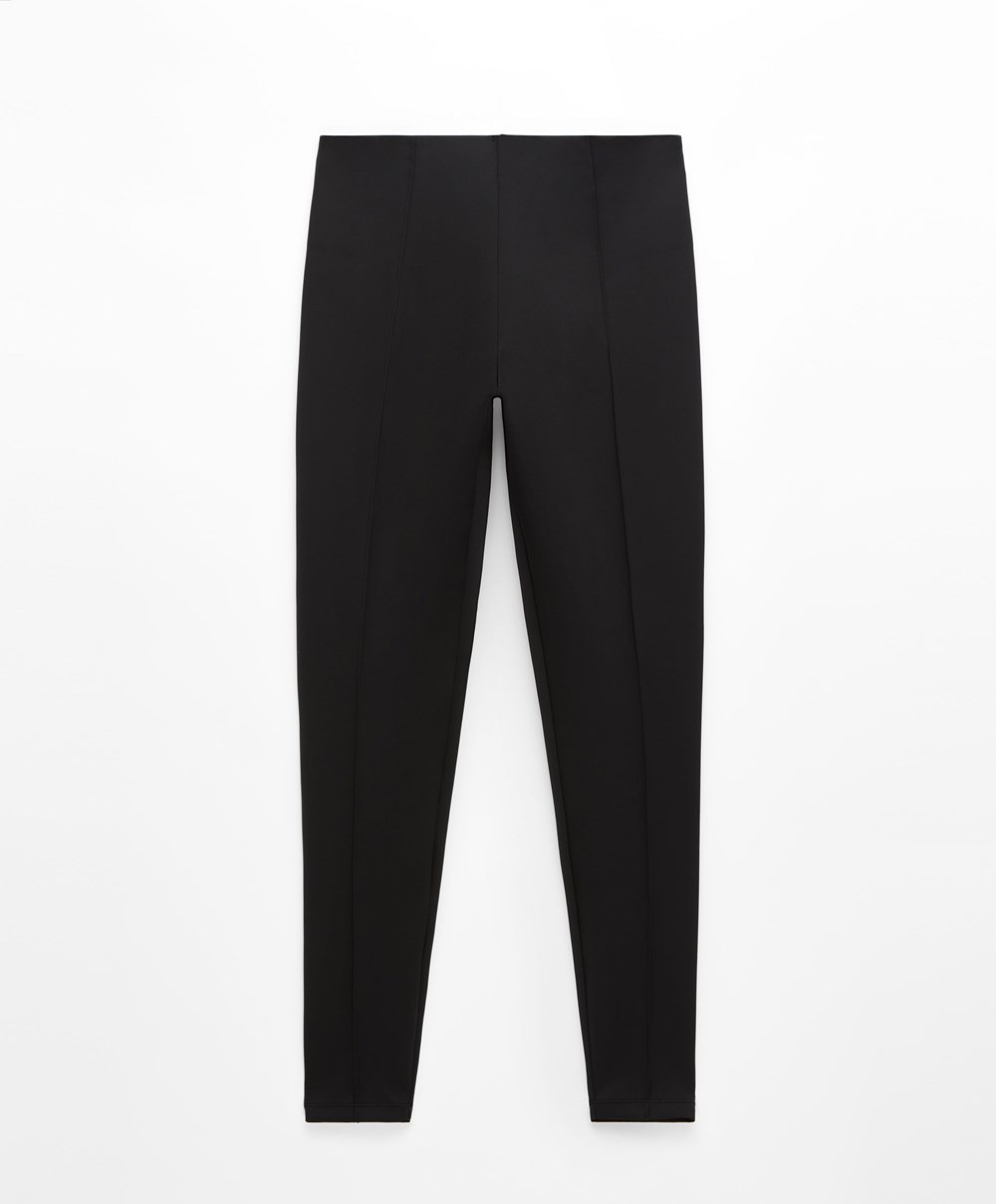 Oysho High-strength Fabric 65cm Ankle-length Leggings μαυρα | YFBKJD-437