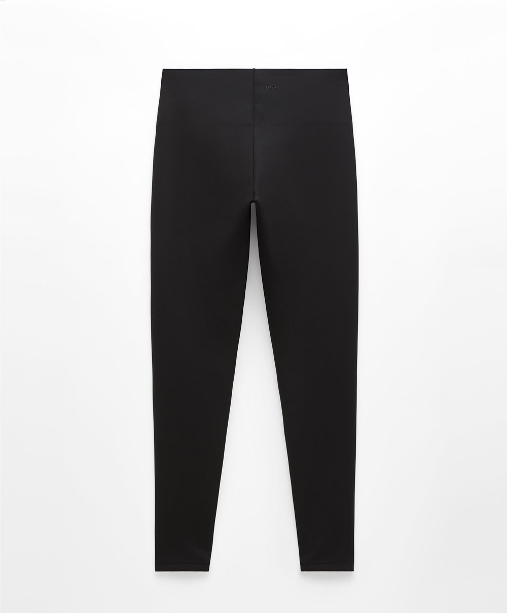 Oysho High-strength Fabric 65cm Ankle-length Leggings μαυρα | YFBKJD-437