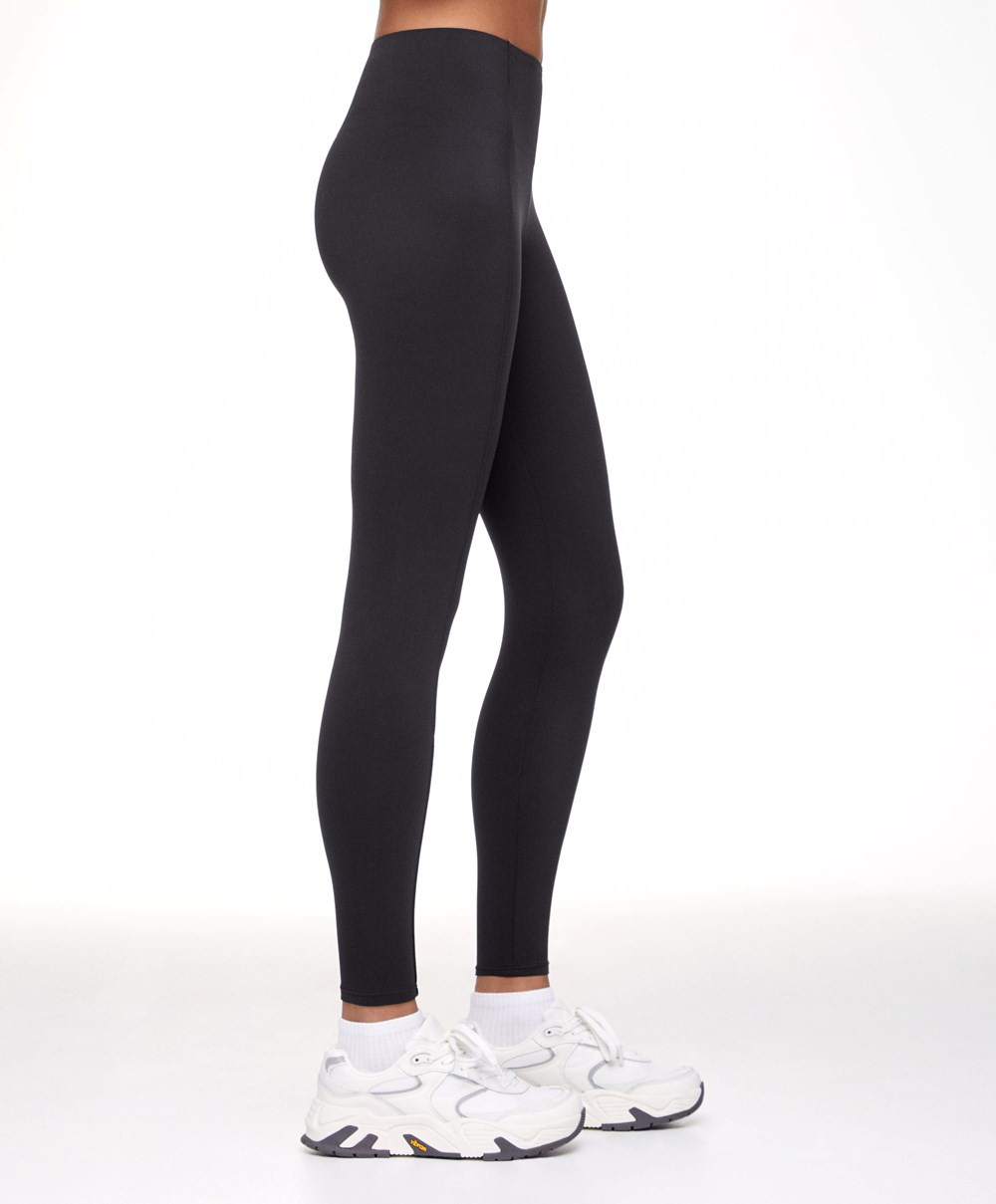 Oysho High-strength Fabric 65cm Ankle-length Leggings μαυρα | YFBKJD-437