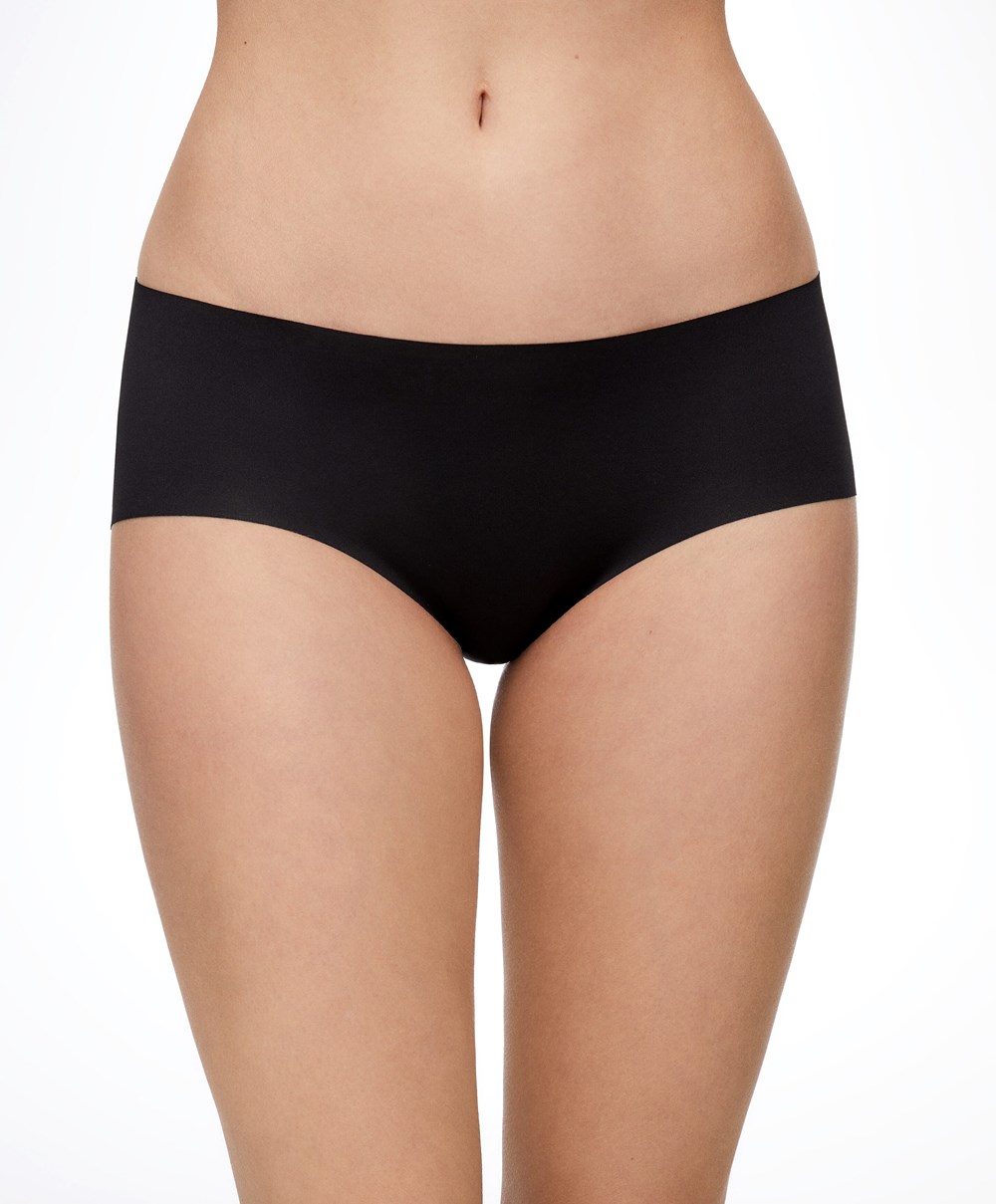 Oysho Invisible Laser-cut Cheekies μαυρα | ALMJQU-379