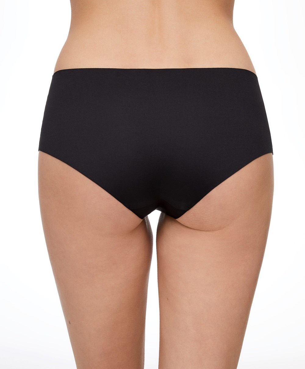 Oysho Invisible Laser-cut Cheekies μαυρα | ALMJQU-379