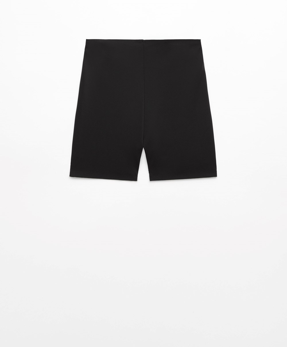 Oysho Invisible Laser-cut Hot Pants μαυρα | VEINXG-241