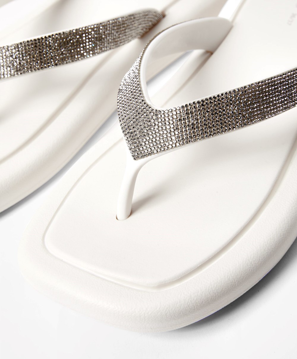 Oysho Jewel Beach Sandals ασπρα | DXCLMW-849