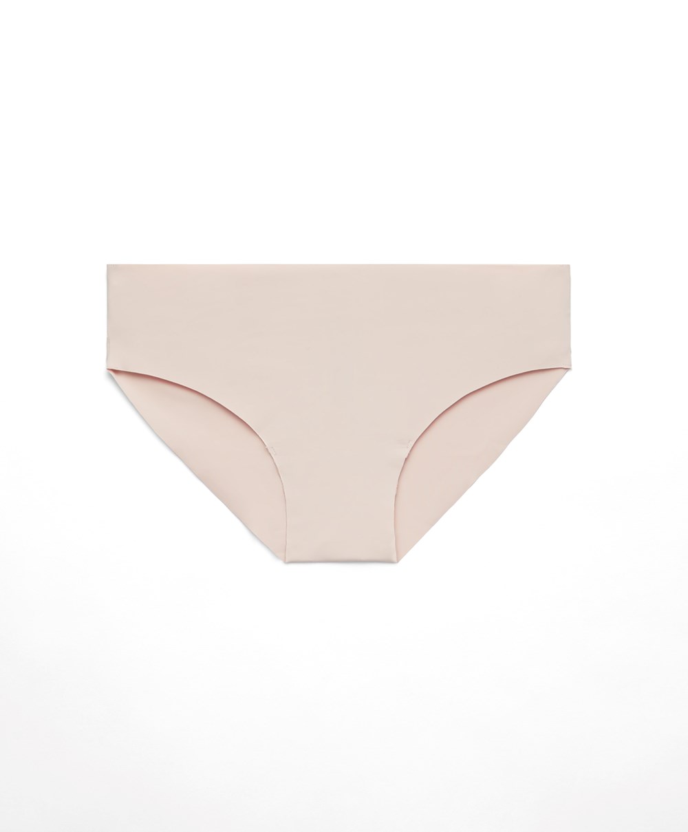 Oysho Laser-cut Invisible κλασικα Briefs Almond | CVQPMZ-470