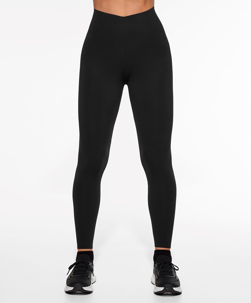 Oysho Light Touch 65cm Ankle-length Leggings μαυρα | OANUGD-619