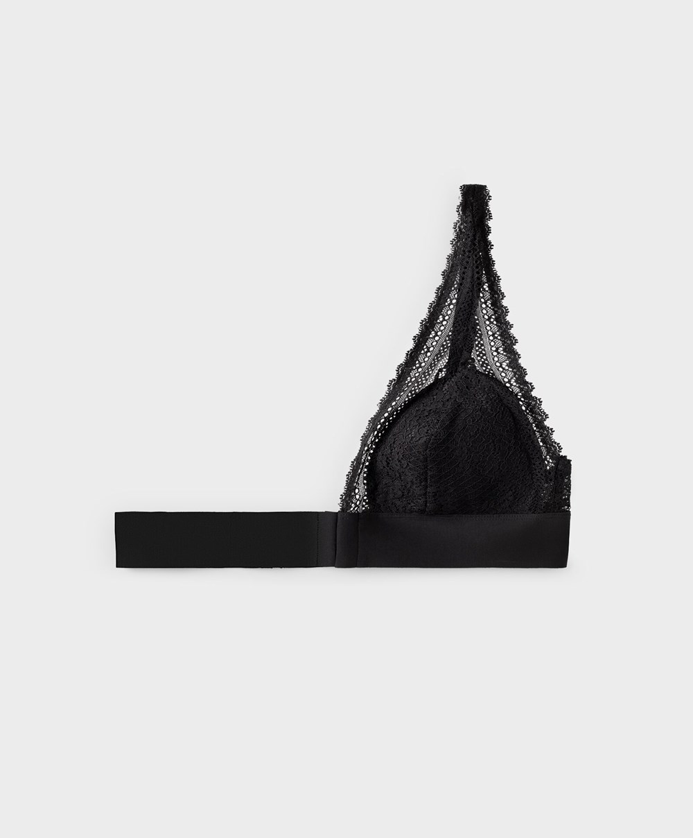 Oysho Lola Multiway Bra With Left Cup μαυρα | XPRHCM-831