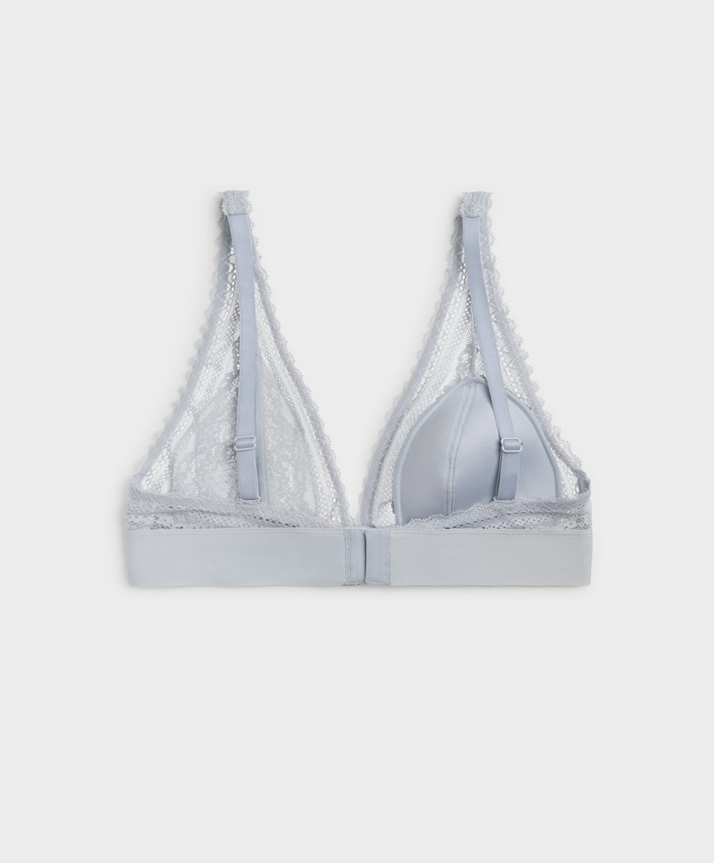 Oysho Lola Multiway Bra With Right Cup μπλε | OTBMNU-048