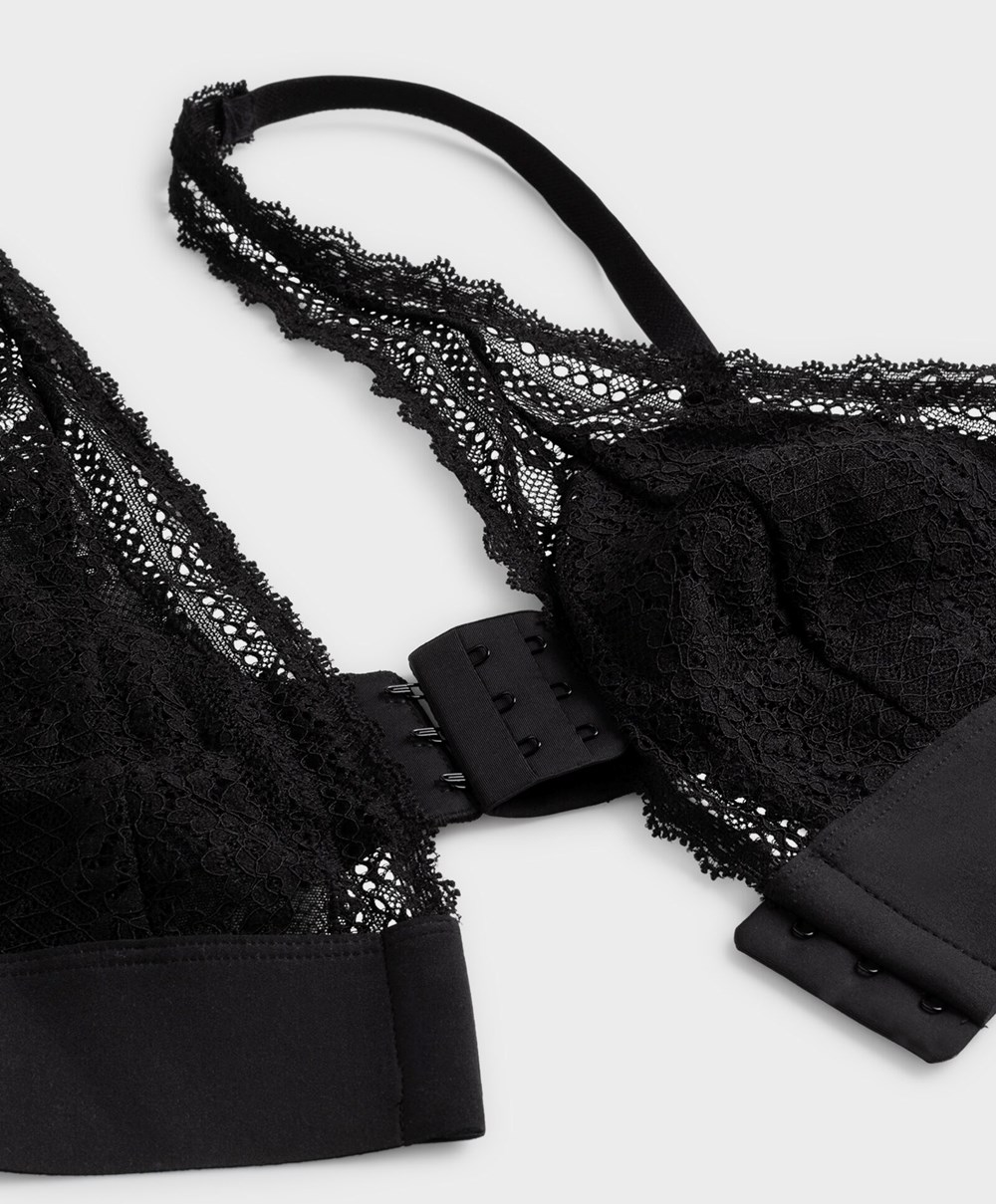 Oysho Lola Multiway Bra With Right Cup μαυρα | YVBMGQ-364