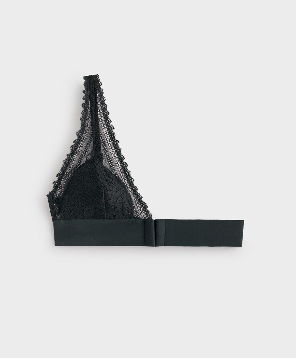 Oysho Lola Multiway Bra With Right Cup μαυρα | YVBMGQ-364