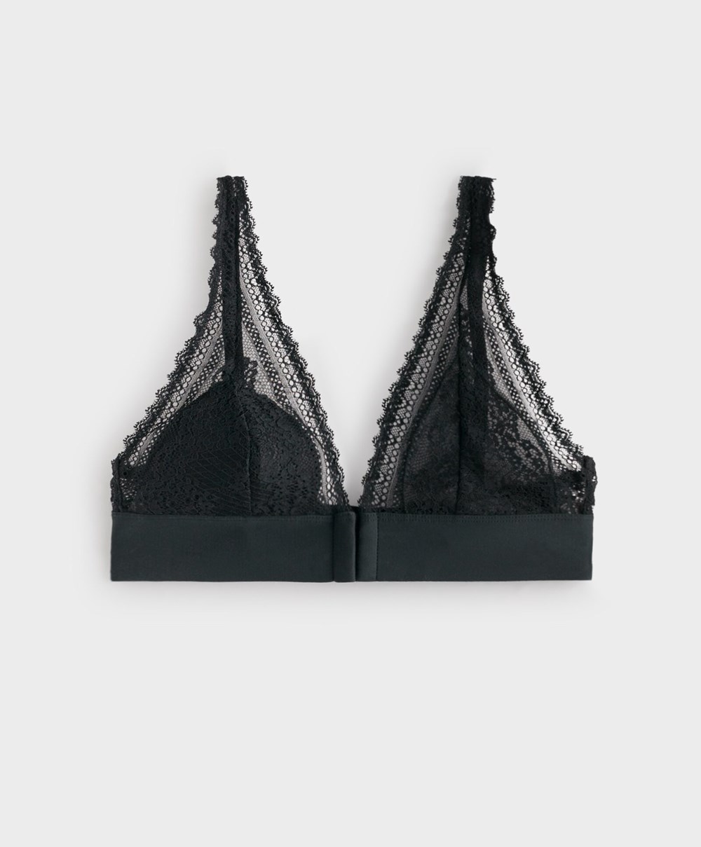 Oysho Lola Multiway Bra With Right Cup μαυρα | YVBMGQ-364