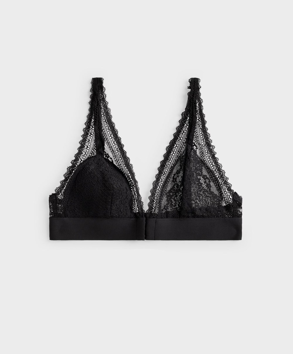 Oysho Lola Multiway Bra With Right Cup μαυρα | YVBMGQ-364