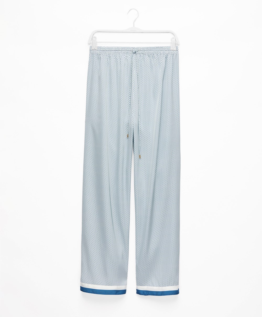 Oysho Long Satin Trousers 3-043 | TXLGJN-713