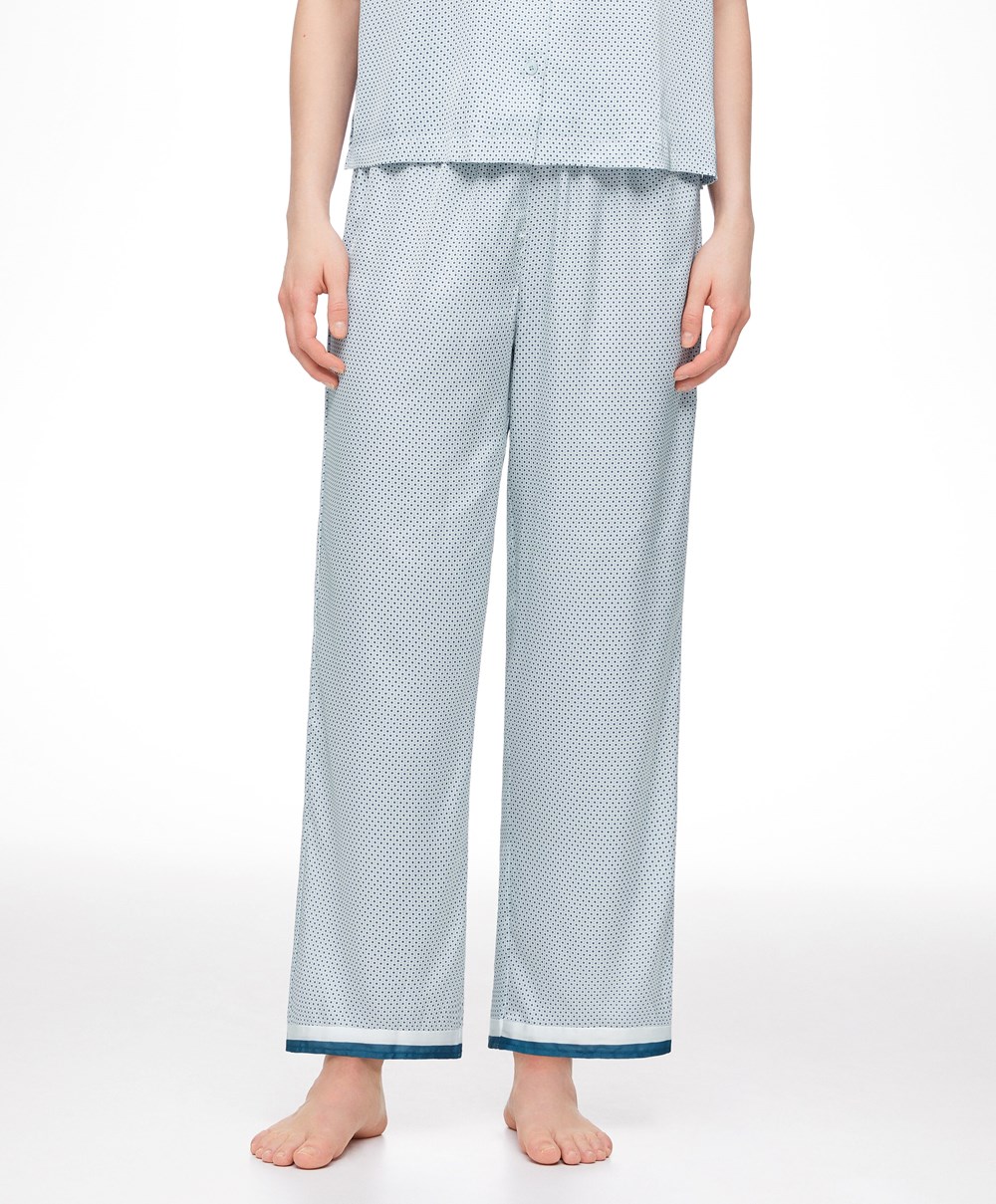 Oysho Long Satin Trousers 3-043 | TXLGJN-713