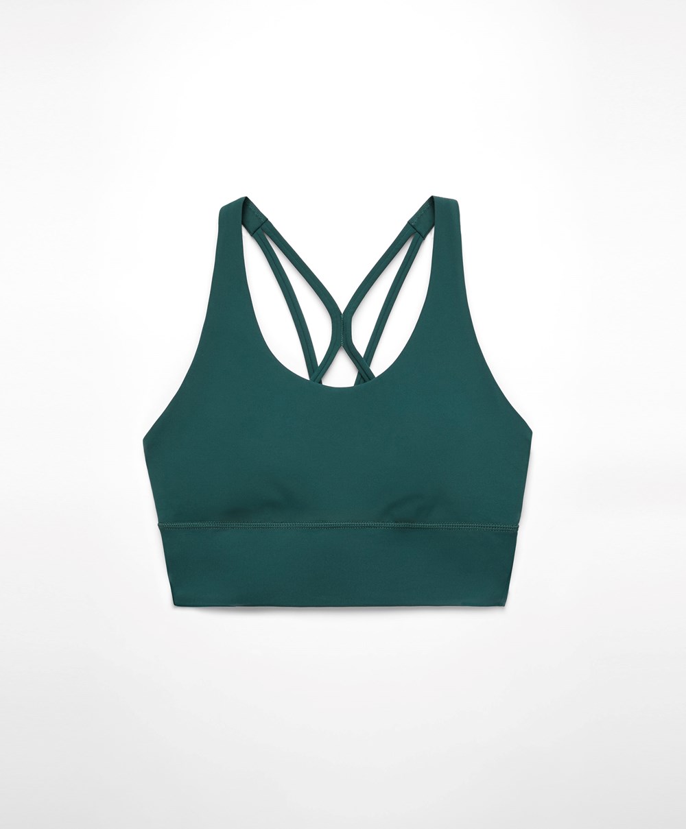 Oysho Medium-support Sports Bra With Cups Bottle | JAZRCV-109