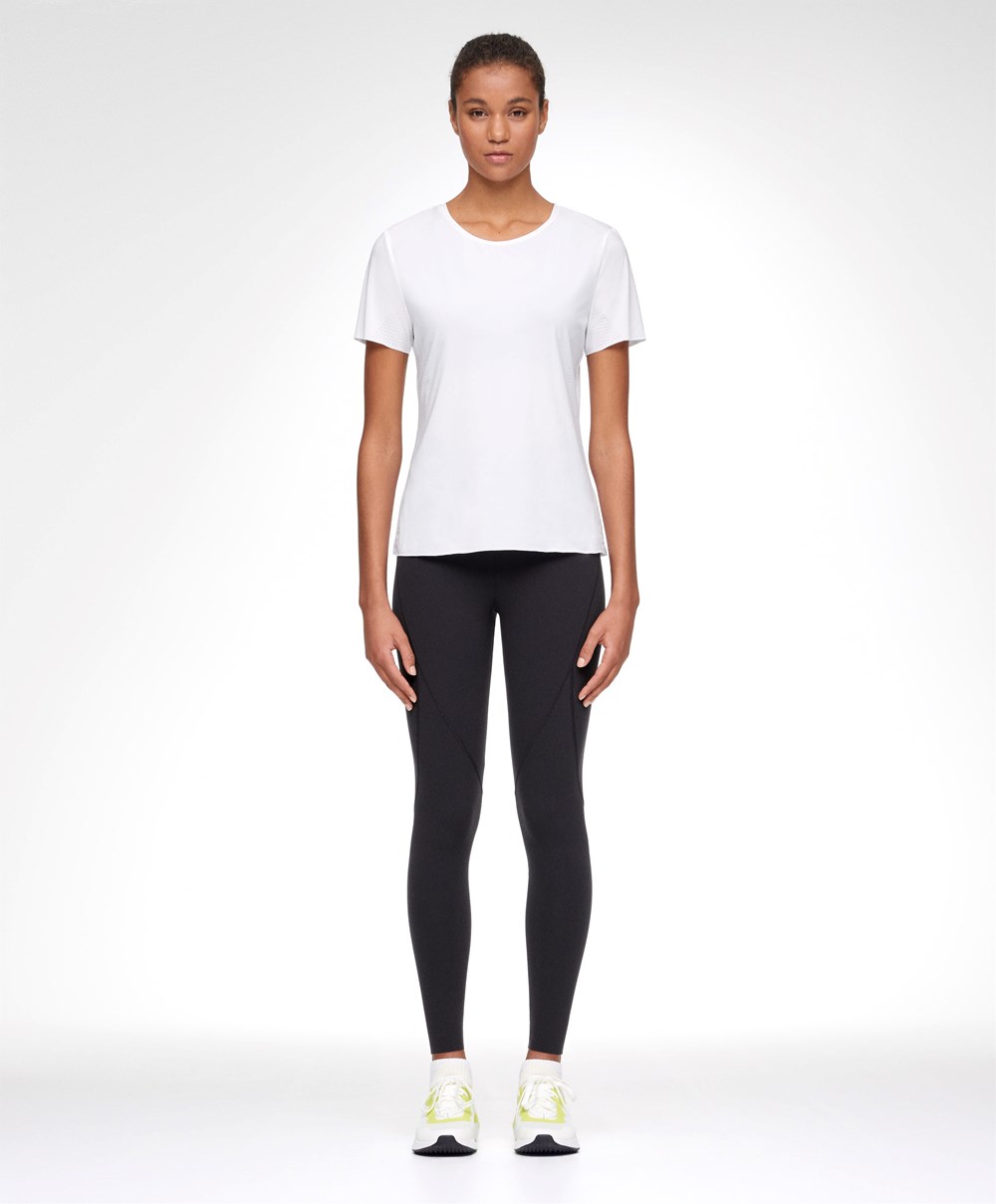 Oysho Microperforated κοντο-sleeved Technical T-shirt ασπρα | GYNDMT-216