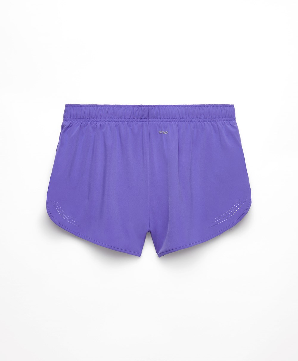 Oysho Mini Για Τρέξιμο Shorts Violet | JEMXPD-139