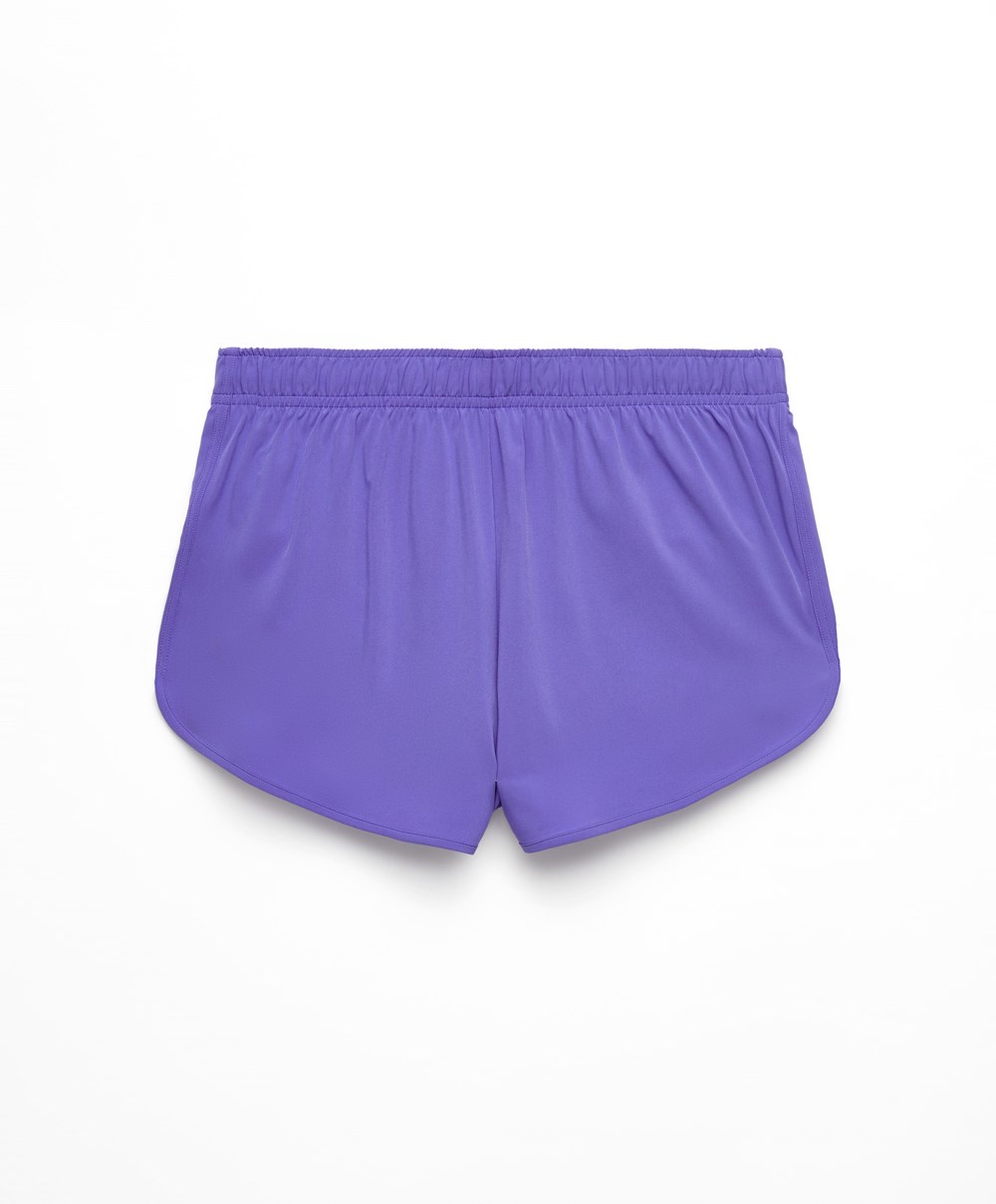 Oysho Mini Για Τρέξιμο Shorts Violet | JEMXPD-139