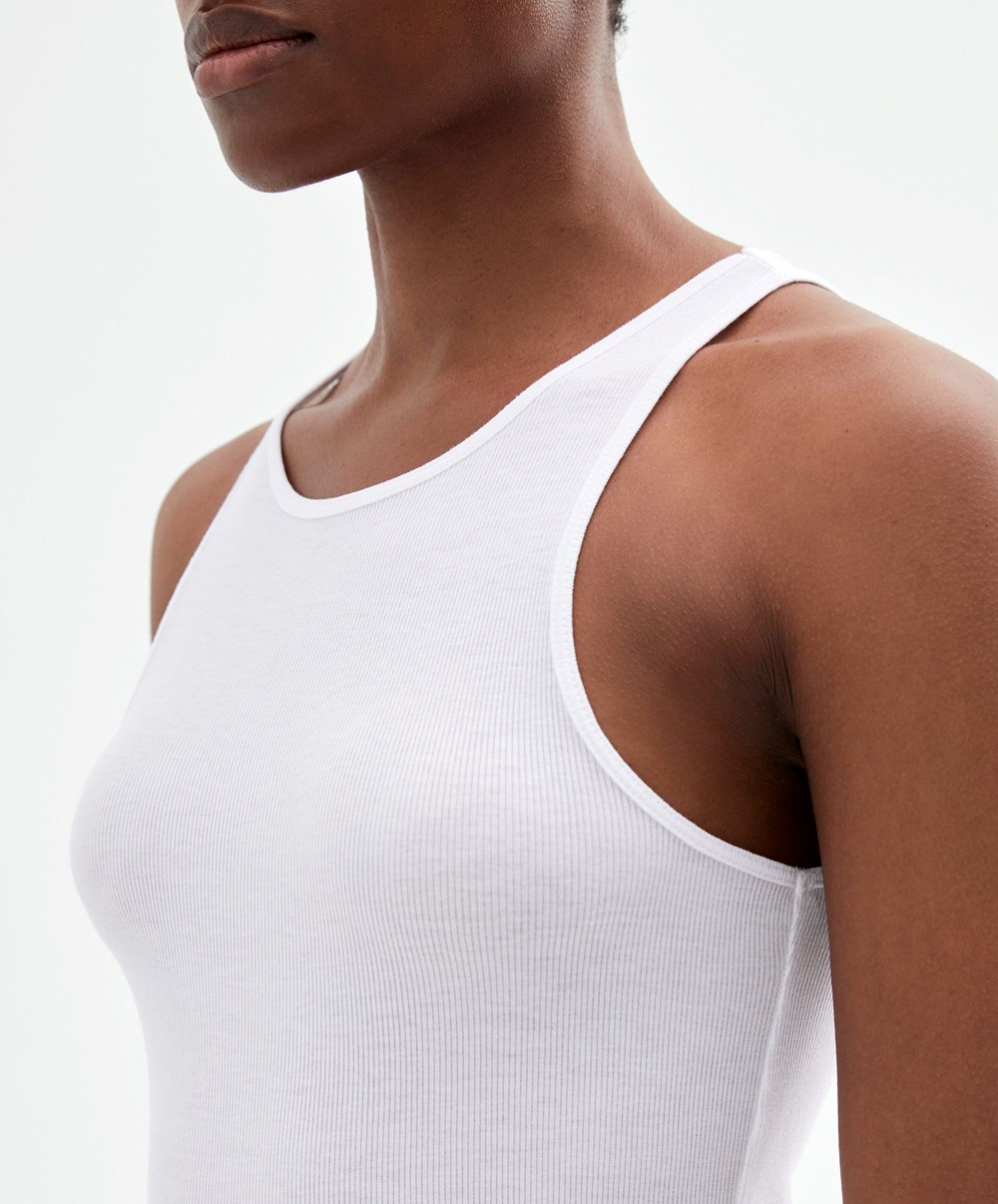 Oysho Modal Vest Top Pale Ecru | BSNOMZ-203