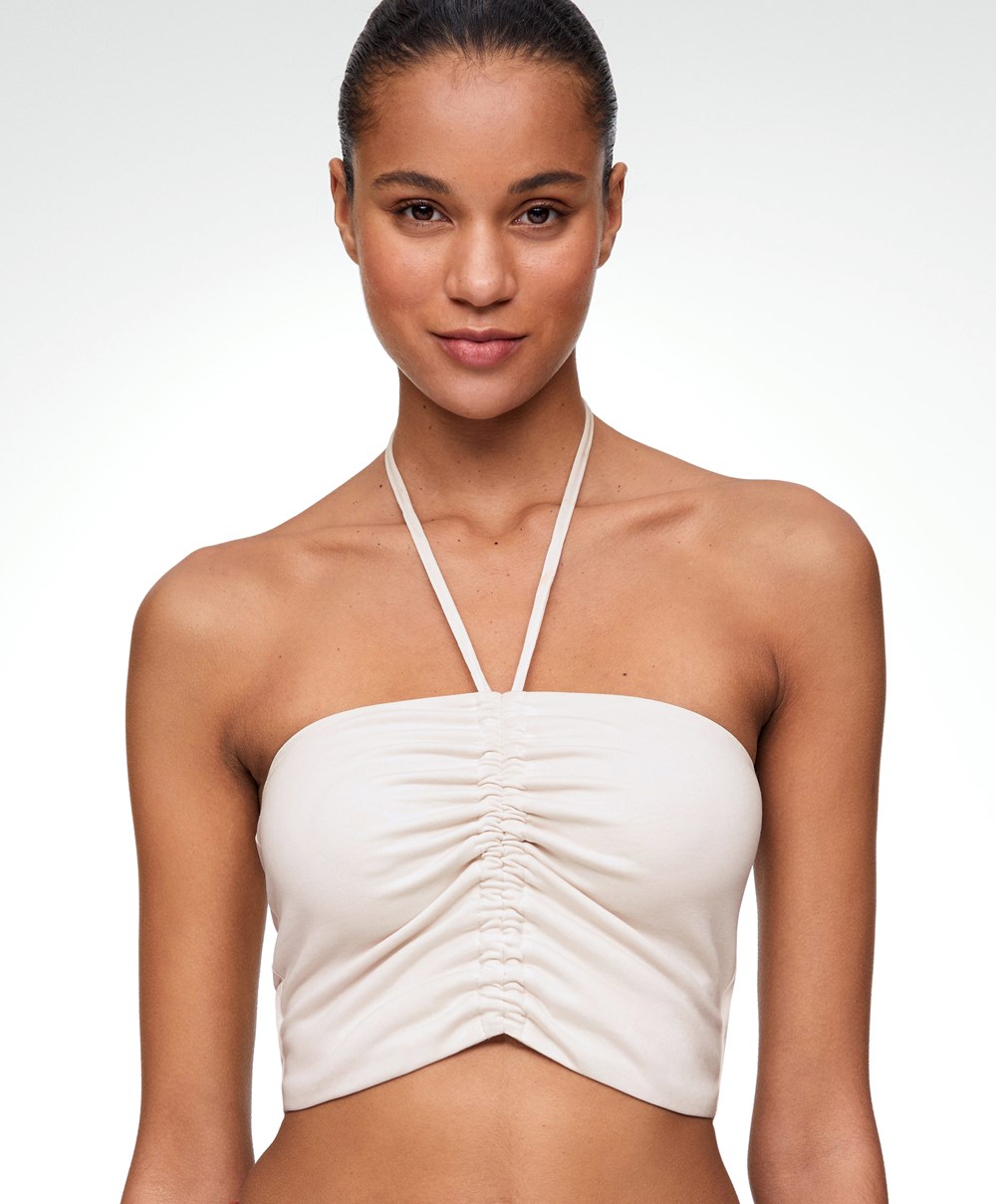 Oysho Modal strappy Top Stone | NKXMVZ-812