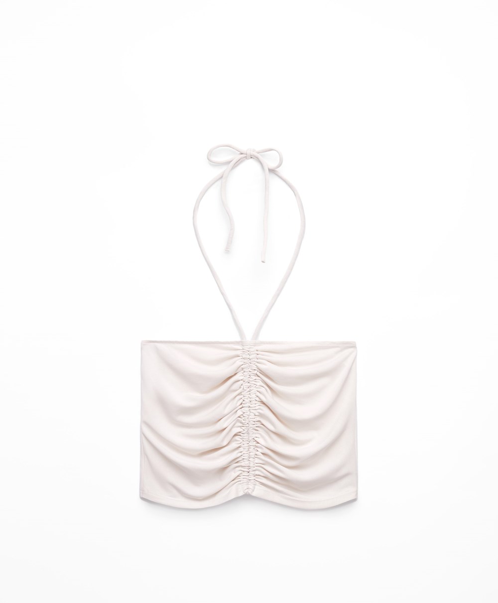 Oysho Modal strappy Top Stone | NKXMVZ-812