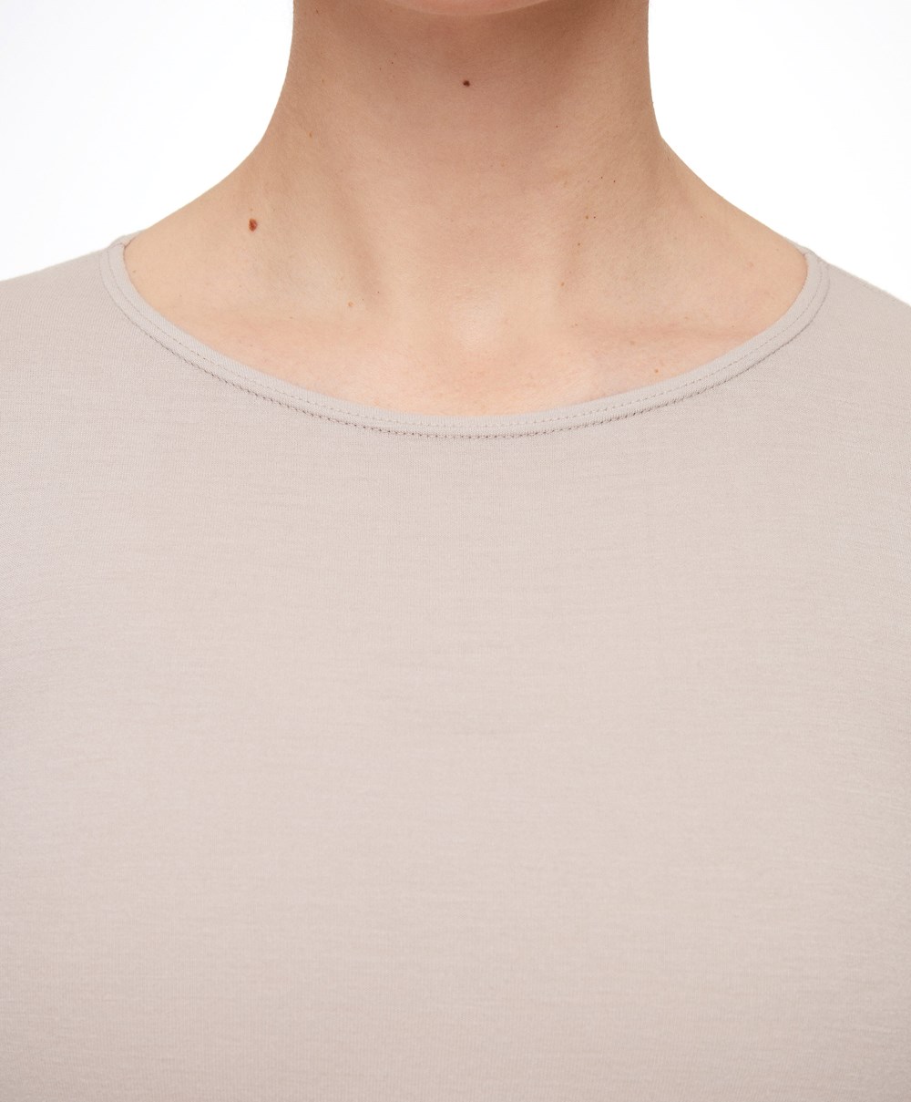 Oysho Outlast® Thermal Body Pale Taupe | LQEZXJ-435