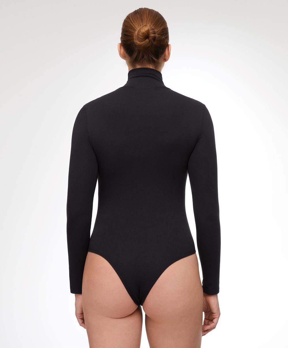 Oysho Outlast® Thermal High-neck Body μαυρα | YZNDGA-941