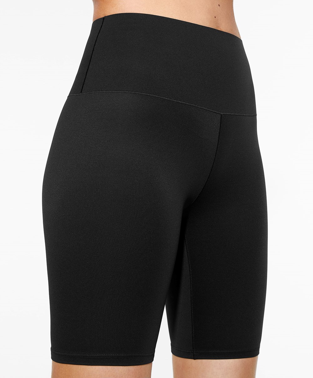 Oysho Perfect-adapt High-rise 20cm Cycle Shorts μαυρα | OWKVYG-517