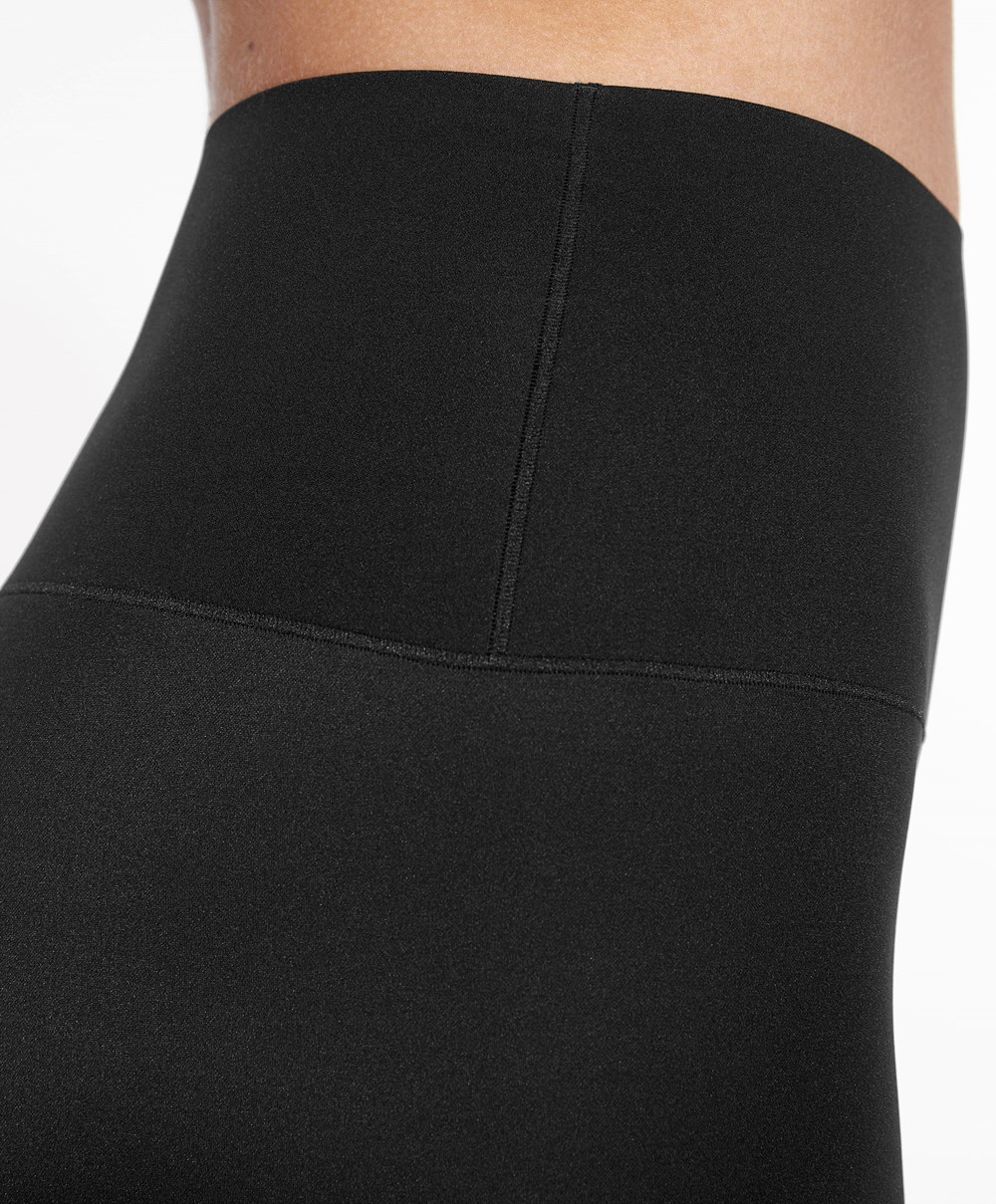 Oysho Perfect-adapt High-rise 20cm Cycle Shorts μαυρα | OWKVYG-517