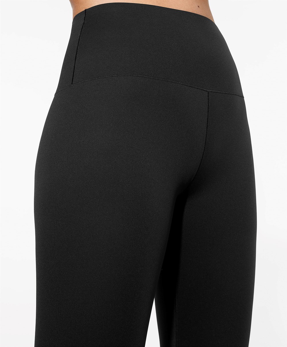 Oysho Perfect-adapt High-rise 65cm Ankle-length Leggings μαυρα | ANJLDX-165