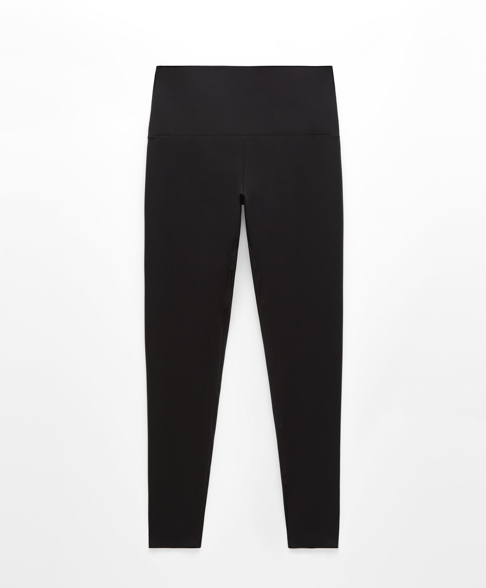 Oysho Perfect-adapt High-rise 65cm Ankle-length Leggings μαυρα | ANJLDX-165