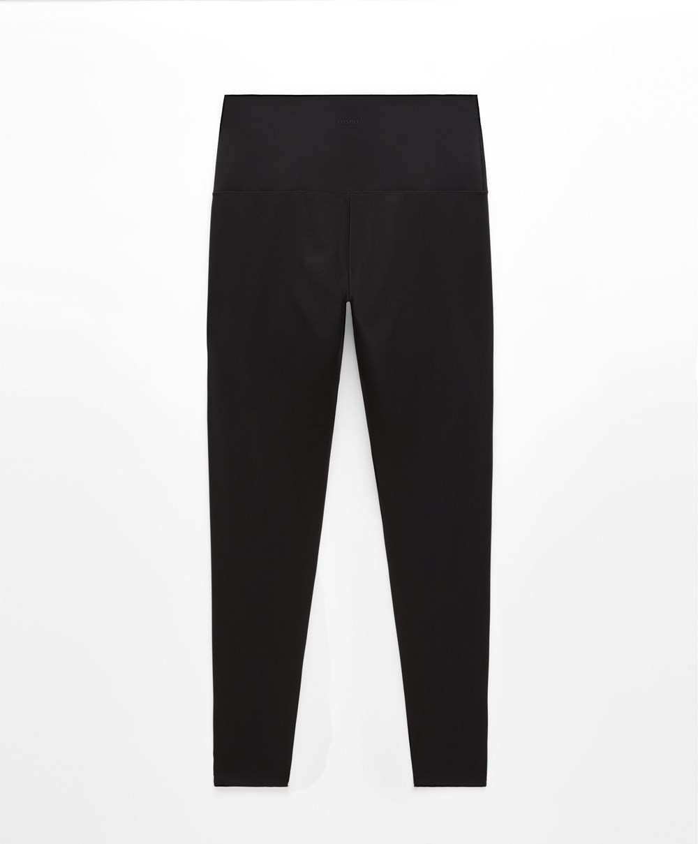 Oysho Perfect-adapt High-rise 65cm Ankle-length Leggings μαυρα | ANJLDX-165