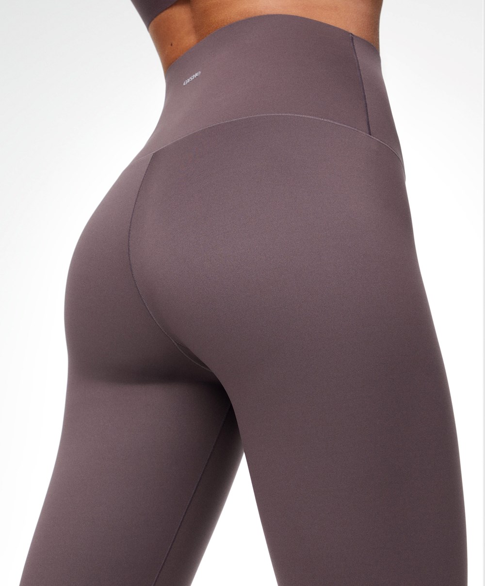 Oysho Perfect-adapt High-rise 65cm Ankle-length Leggings Grey-purple | CJGEZA-310