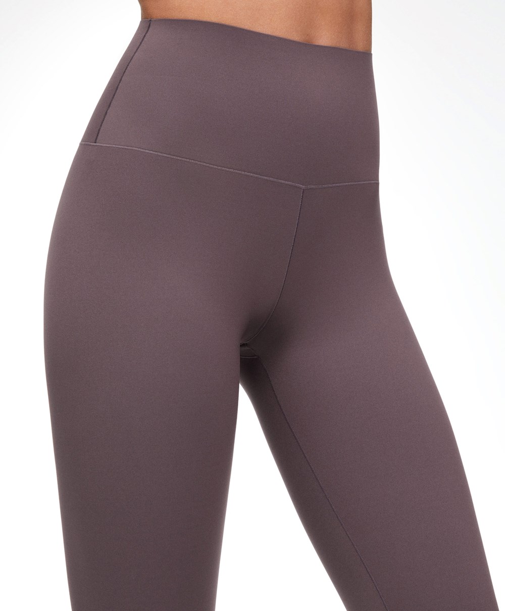 Oysho Perfect-adapt High-rise 65cm Ankle-length Leggings Grey-purple | CJGEZA-310