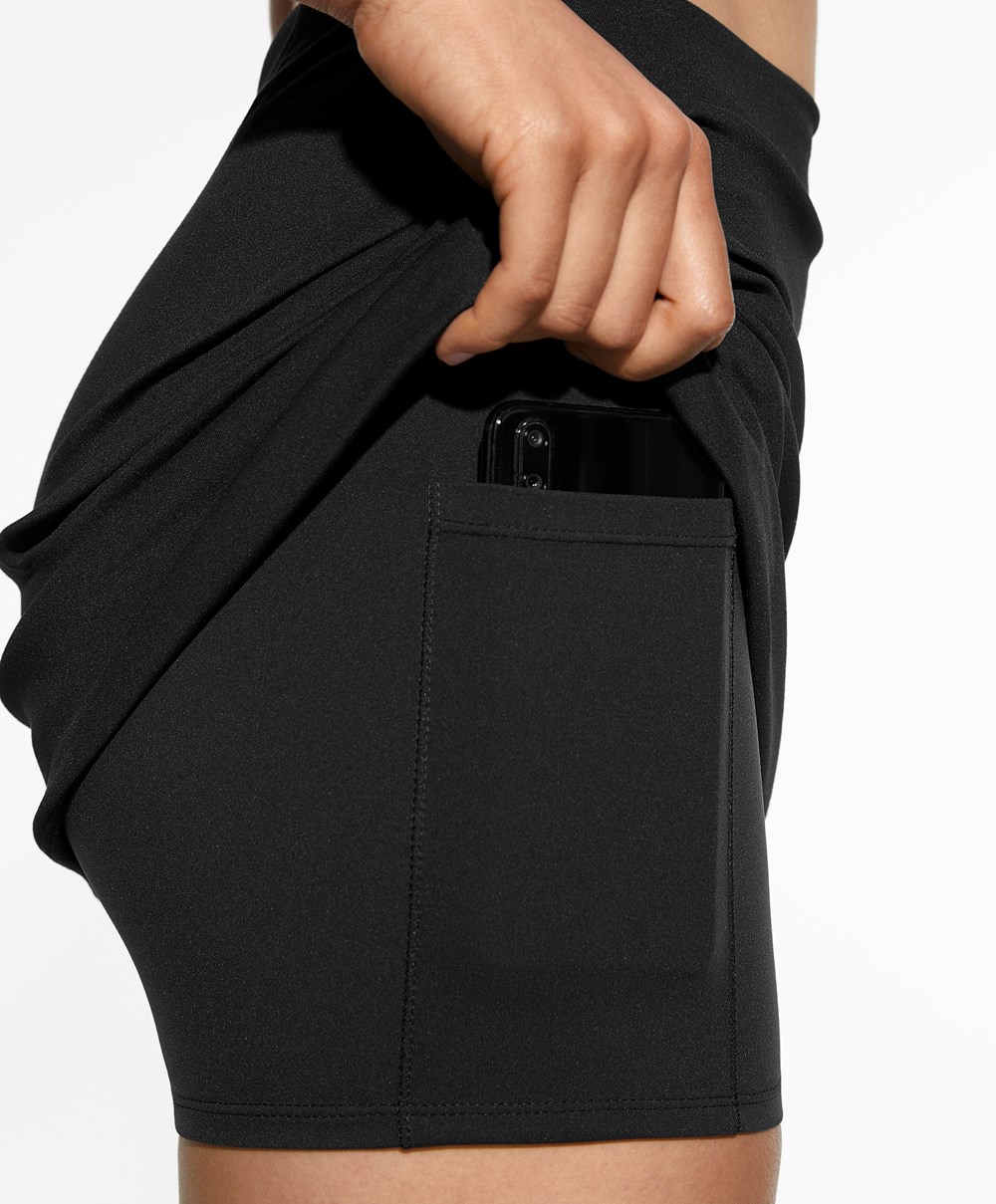 Oysho Pocket Compressive Skirt μαυρα | BTEXLJ-985