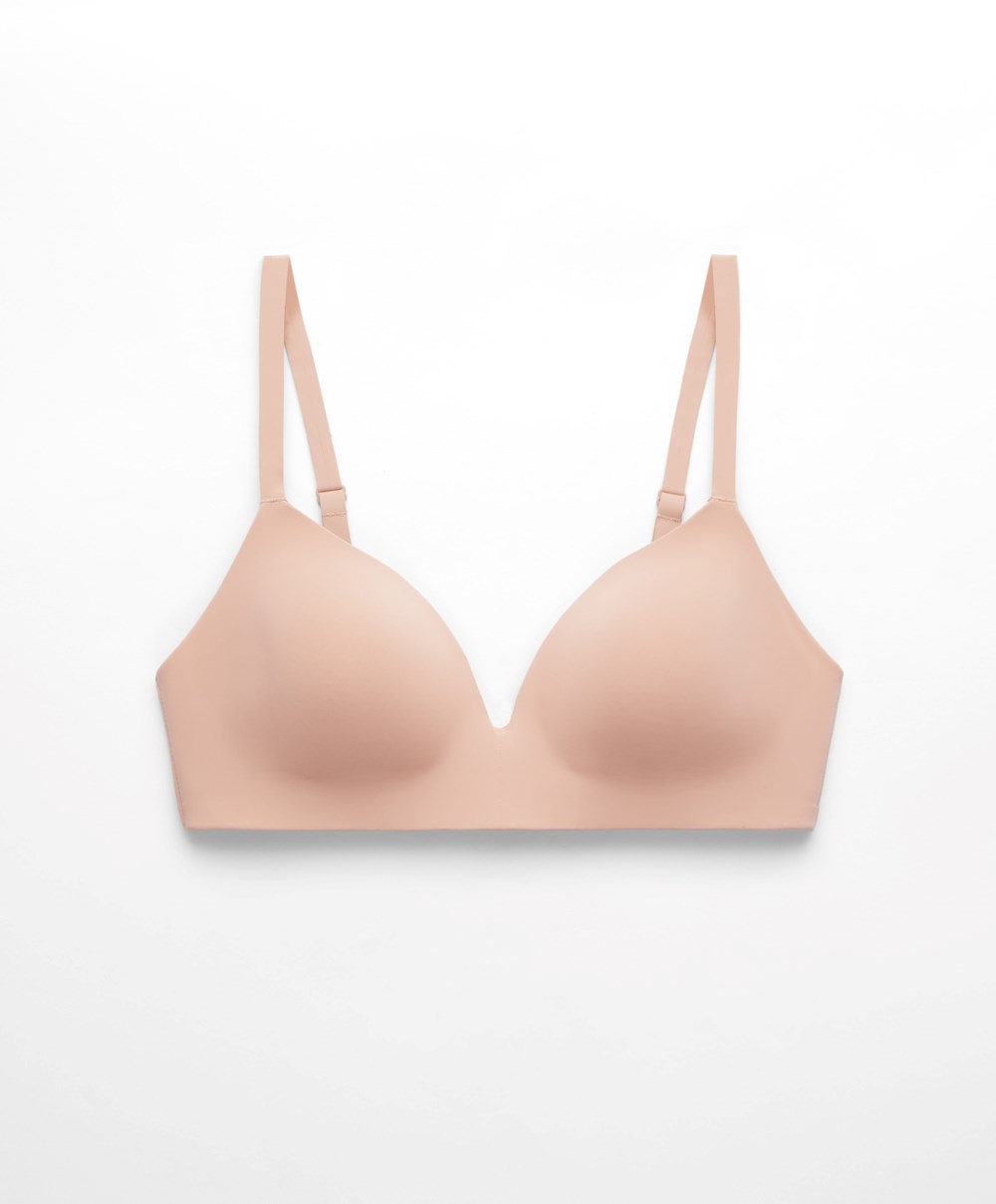 Oysho Polyamide Full Triangle Bra Μπεζ | HRUQBS-823