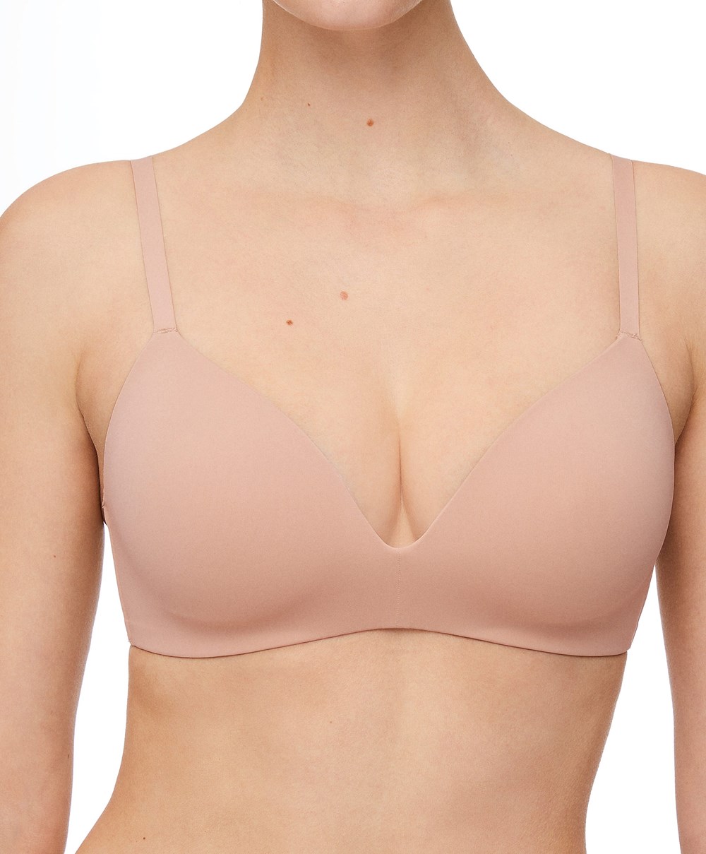 Oysho Polyamide Full Triangle Bra Μπεζ | HRUQBS-823