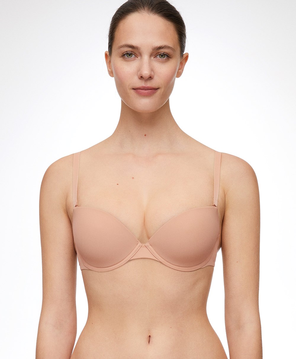 Oysho Polyamide Multiway κλασικα Bra Μπεζ | WNHIDP-268