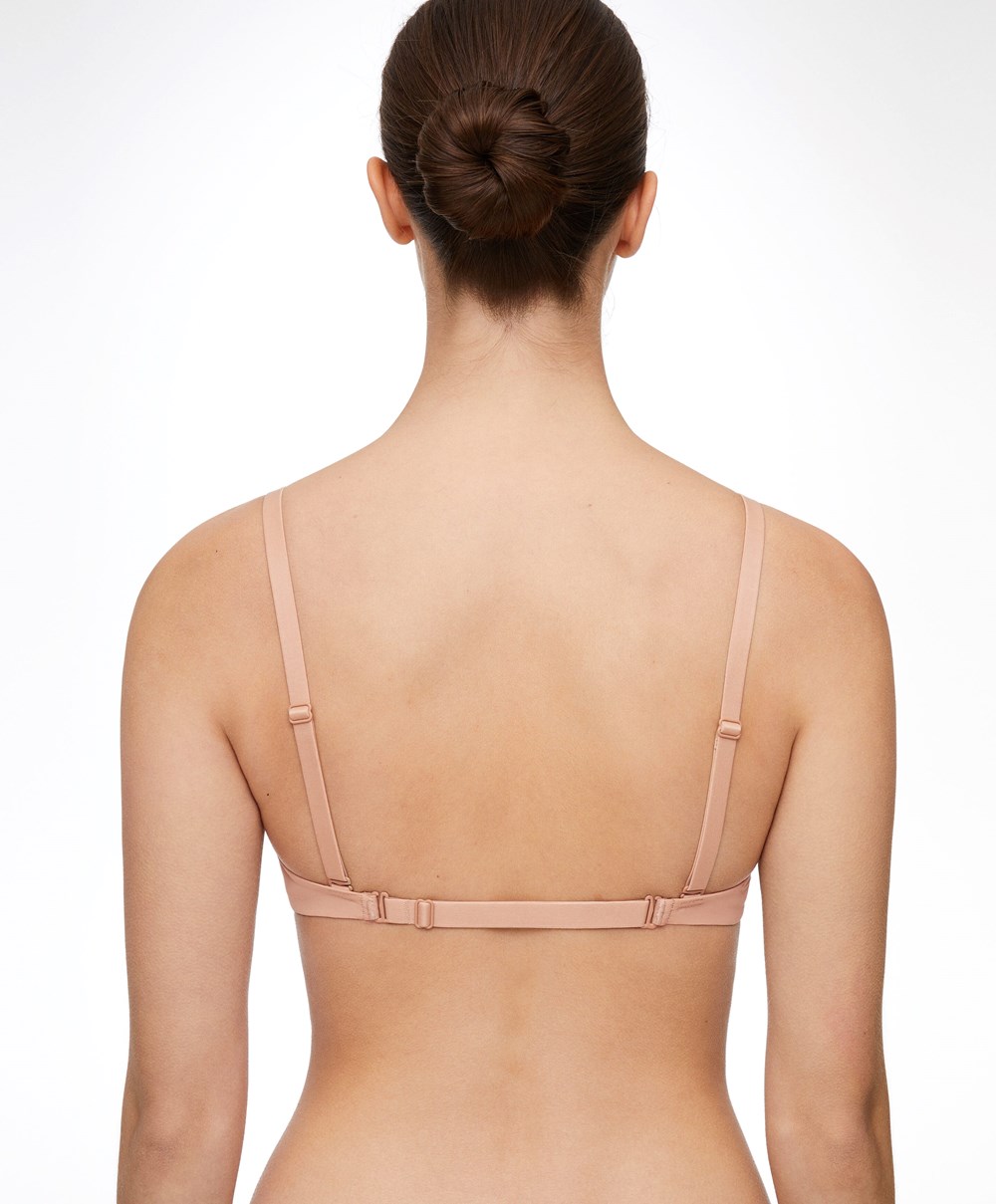 Oysho Polyamide Multiway κλασικα Bra Μπεζ | WNHIDP-268