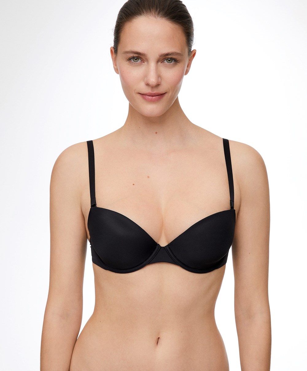 Oysho Polyamide Multiway κλασικα Bra μαυρα | KEGRLA-326