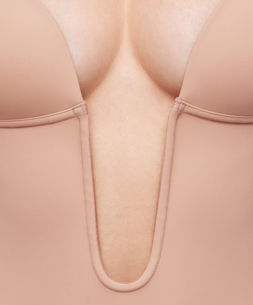 Oysho Polyamide U-neckline strappy Body Μπεζ | JCEPOM-762