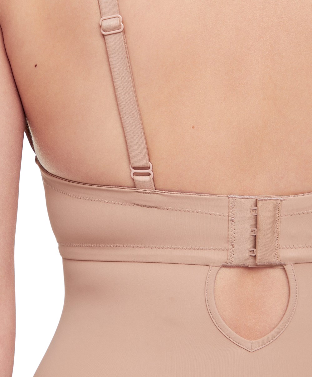 Oysho Polyamide U-neckline strappy Body Μπεζ | JCEPOM-762