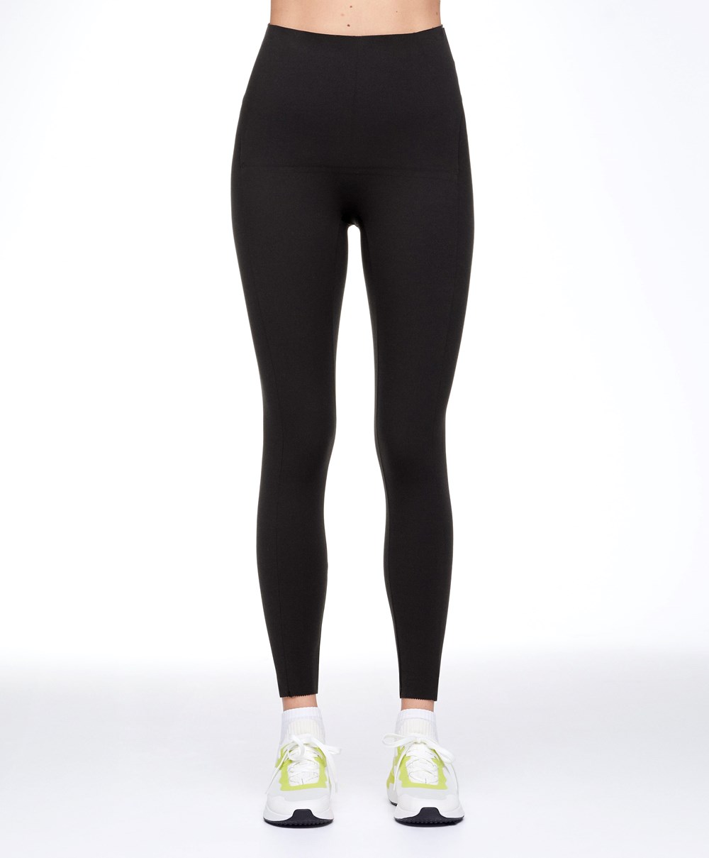 Oysho Post-partum 65cm Compressive Leggings μαυρα | BUXYPT-741