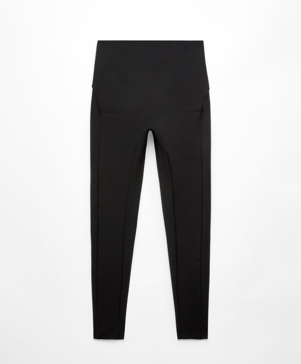 Oysho Post-partum 65cm Compressive Leggings μαυρα | BUXYPT-741