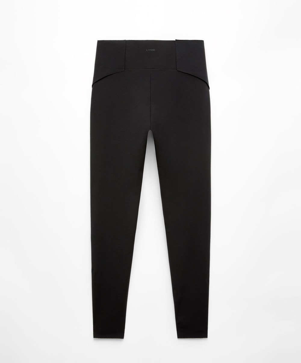 Oysho Post-partum 65cm Compressive Leggings μαυρα | BUXYPT-741