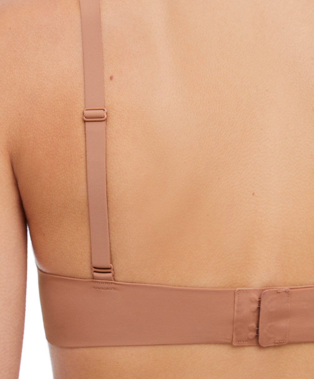 Oysho Push-up κλασικα Bra In Polyamide Tan | KSZOXF-147