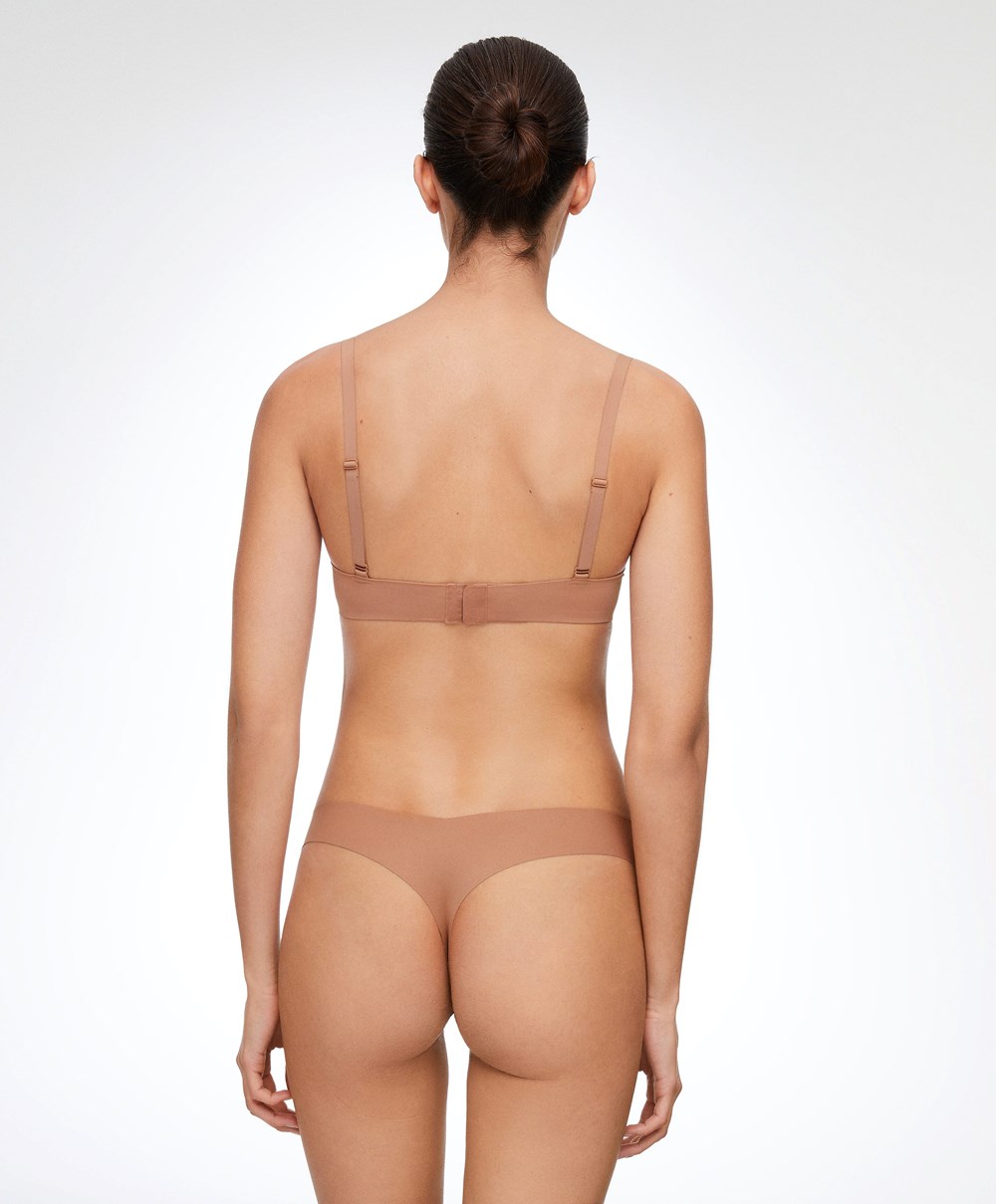 Oysho Push-up κλασικα Bra In Polyamide Tan | KSZOXF-147