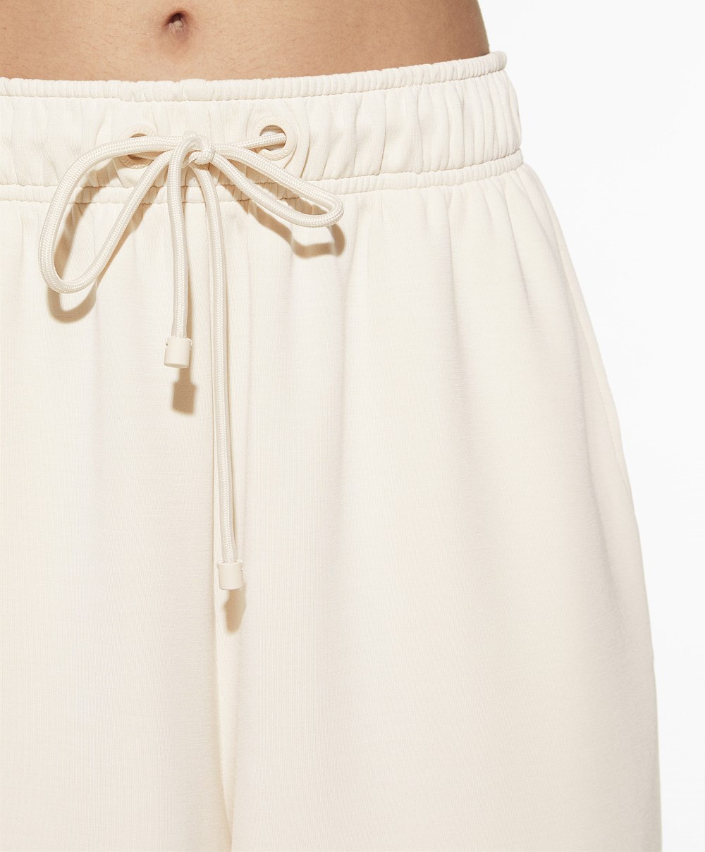 Oysho Soft Touch Modal Bermuda Shorts Stone | KMQFOZ-342