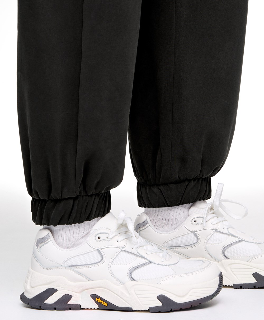 Oysho Soft Touch Modal Joggers μαυρα | ZEDFPO-605