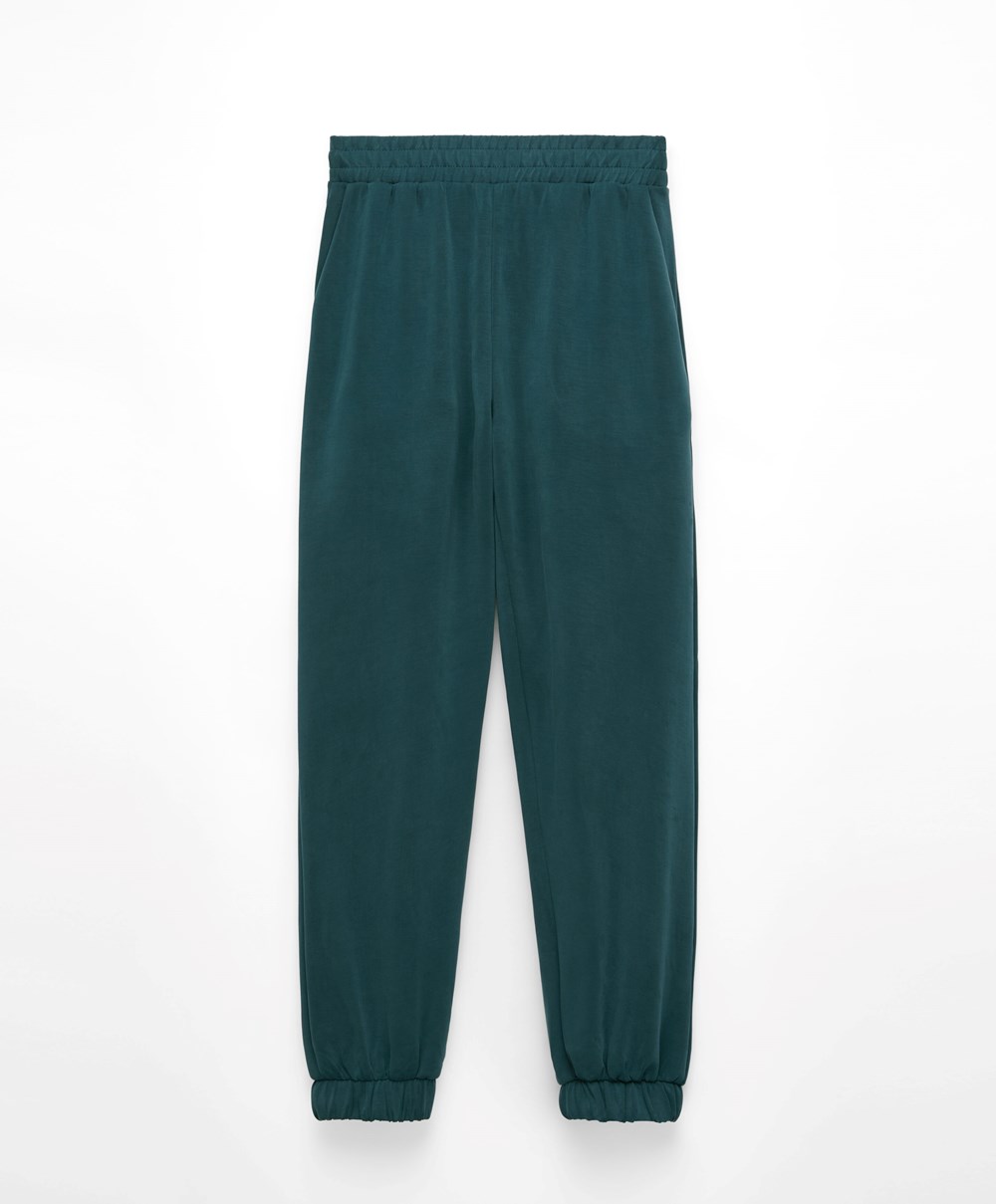 Oysho Soft Touch Modal Joggers σκούρο τυρκουάζ | YMLKFA-025